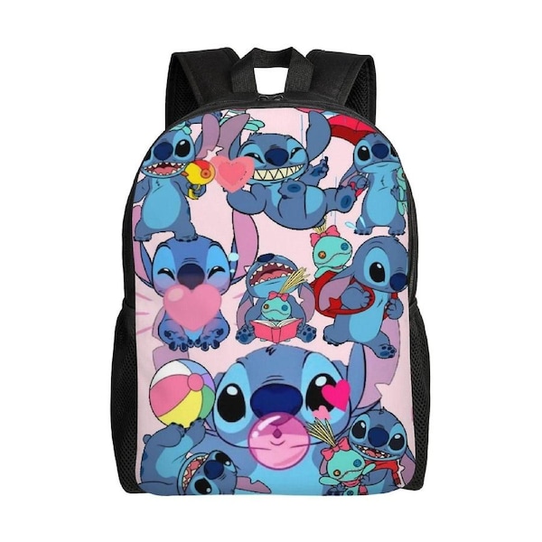 Unisex Cute Stitch Backpacks School Bag Bookbag Casual Daypack Backpack