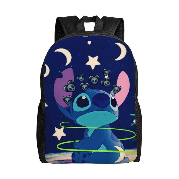 Stitch Backpack Simple Lightweight Casual Backpack for Adult Children Student, Travel Backpack Laptop Backpack for College Work Camping