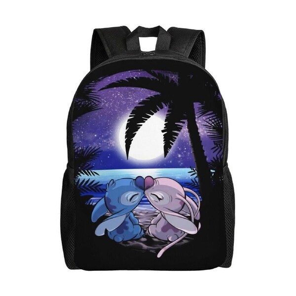 Stitch Backpack Simple Lightweight Casual Backpack for Adult Children Student, Travel Backpack Laptop Backpack for College Work Camping