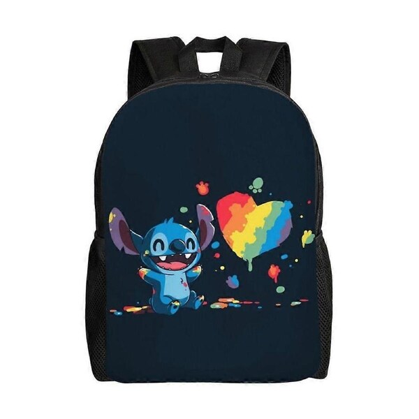 Stitch Backpack Teenager School Bag Canvas Notebook Backpack Bag Unisex-hk2322