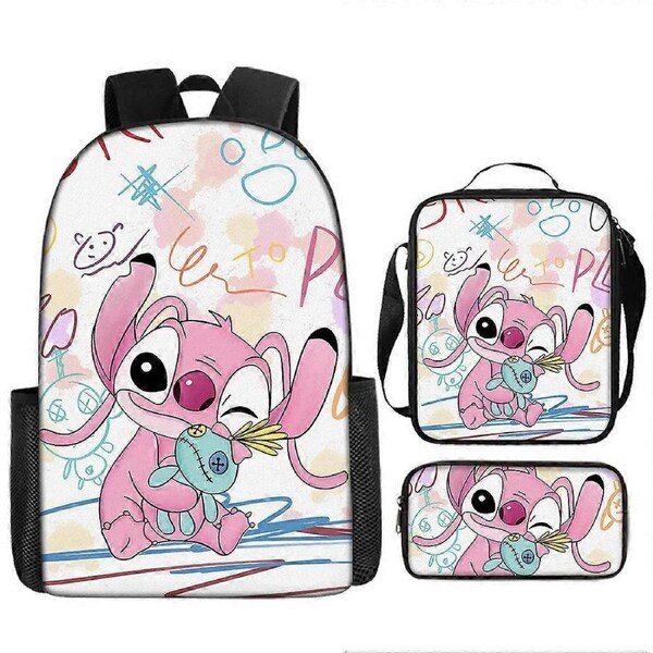 Stitch Backpack StarCraft Backpack Oxford Cloth Shoulder Bag Lunch Bag Pencil Bag 70-NMAOV