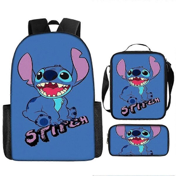 Stitch Backpack StarCraft Backpack Oxford Cloth Shoulder Bag Lunch Bag Pencil Bag 73-NMAOV