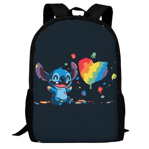 Backpack xp139 Lilo & Stitch Backpack For Kids Boys Girls, Large Capacity School Book Bag With Adjustable Straps, Lightweight Backpack, Waterproof1