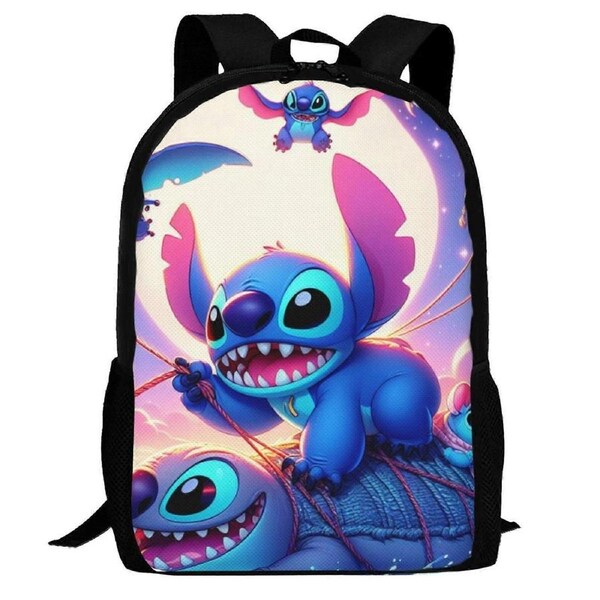 Backpack xp166 Lilo & Stitch Backpack For Kids Boys Girls, Large Capacity School Book Bag With Adjustable Straps, Lightweight Backpack, Waterproof1