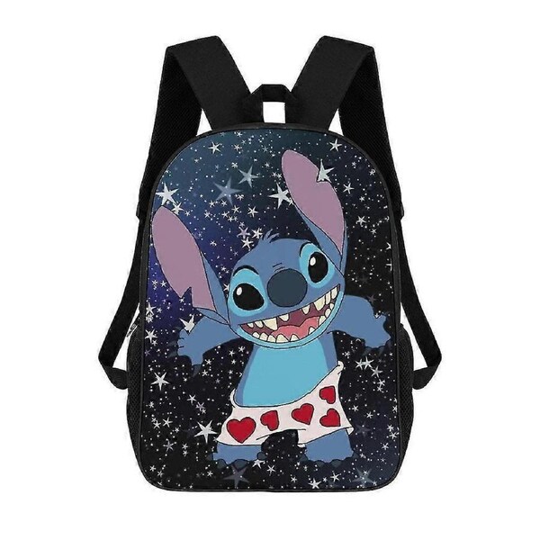 j6054 Stitch Backpack 17 Inch Shoulder Bag Sturdy Laptop Backpack Daypack for Men Women Travel School e6054