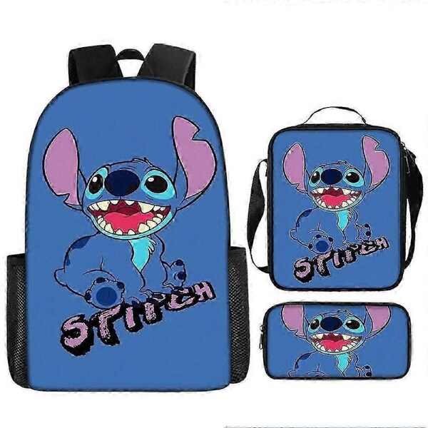 Stitch Backpack StarCraft Backpack Oxford Cloth Shoulder Bag Lunch Bag Pencil Bag 73-NMAOV