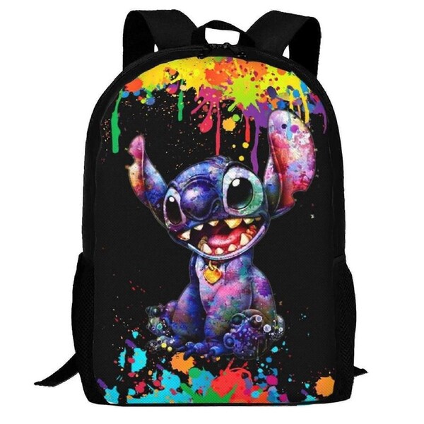 i990 Stitch Backpack,3d Print Laptop Backpack Lightweight Casual Daypack Bookbag Multi-Function Travel Backpack o990