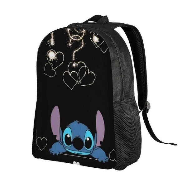 c1055 Stitch Backpack Girls, Lilo & Stitch School Bag Kids Backpack Backpacks, Lightweight Large Backpacks Capacity Work Travel Casual Shoulders Da