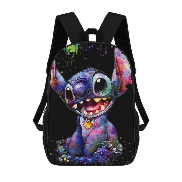 k571 Stitch Backpack 17 Inch Shoulder Bag Sturdy Laptop Backpack Daypack for Men Women Travel School a571