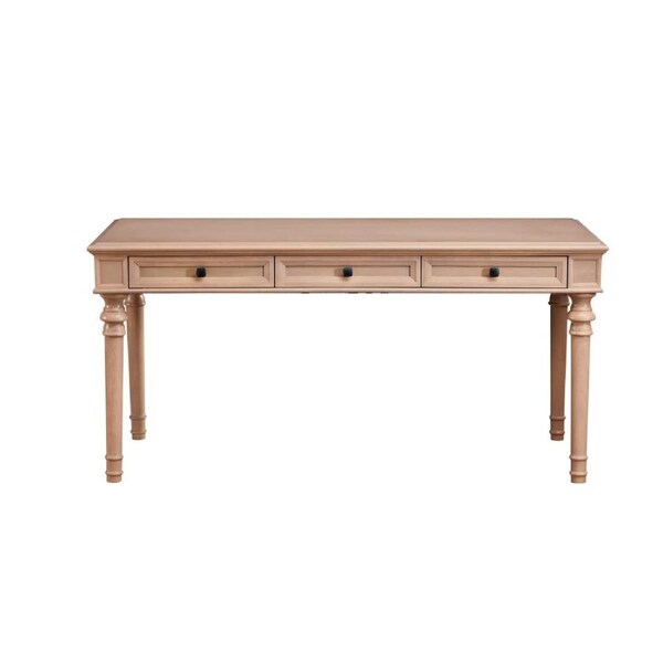 Maestro Furniture Julius Classic Computer Working Home Office Writing Desk 160cm 3-Drawer Oak