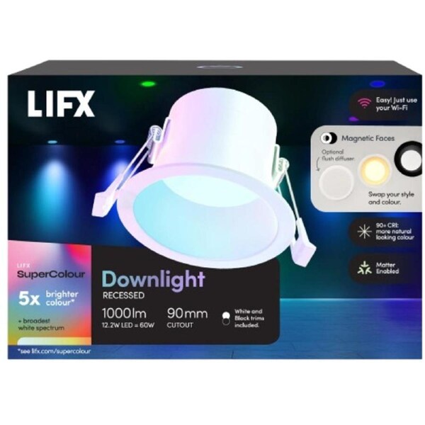 LIFX Recessed Downlight Colour 90MM