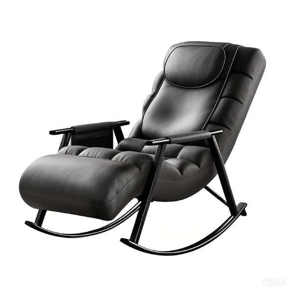 Massage Chair Rocking Sofa Recliner Armchair Full Body Massaging Seat Shiatsu Heated Relax Back Neck Shoulder Leg Massager Kneading Vibration Glider