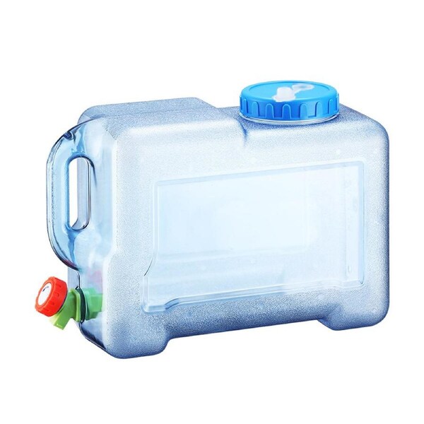 12L Outdoor Square Bucket With Faucet Vehicle Mounted Water Container Camping