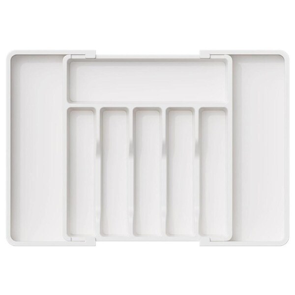 Portable Tableware Storage Box Telescopic Household Storage Tray Organizer