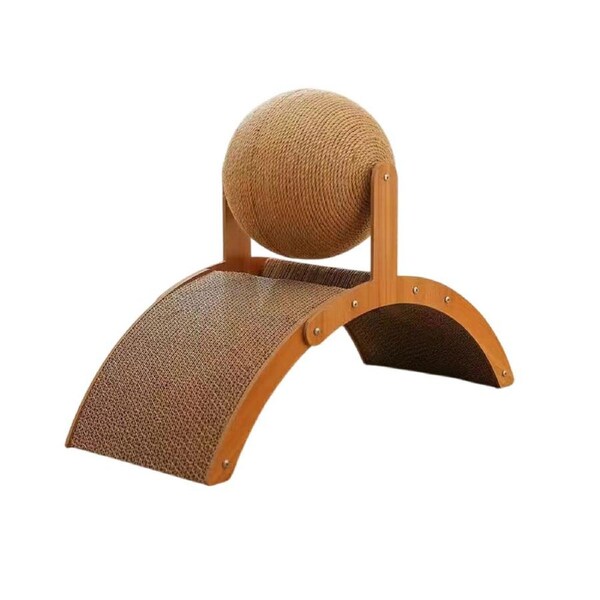 Ferris Wheel Cat Toy Standing Cat Grab Ball Scratch Board Kitten Interactive