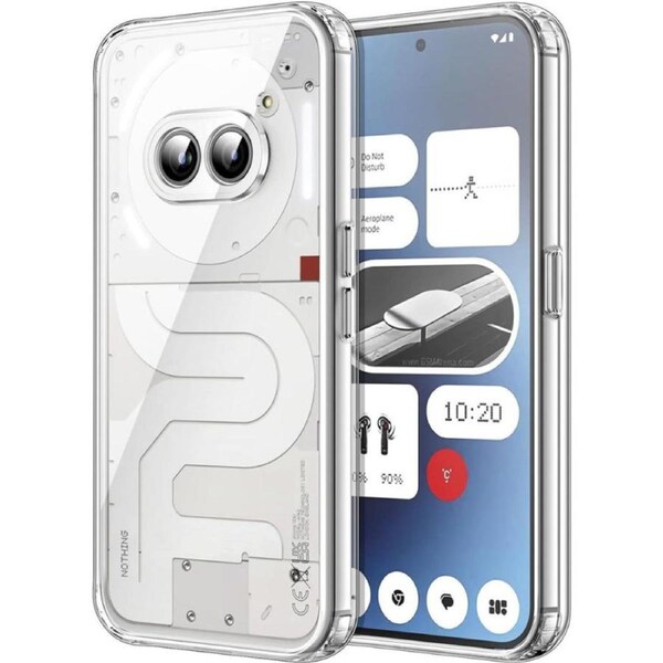 JETech Case for Nothing Phone 2a / 2a Plus, Non-Yellowing Shockproof Phone Bumper Cover, Anti-Scratch Clear Back (Clear)