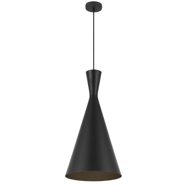 Flero Modern Pendant Hanging Lamp Light Aluminium Black Brushed