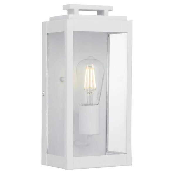 Truman Contemporary Wall Lamp Light Aluminium Glass White Sand