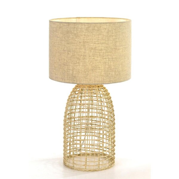 Bayz Modern Table Desk Lamp Light Rattan Sand