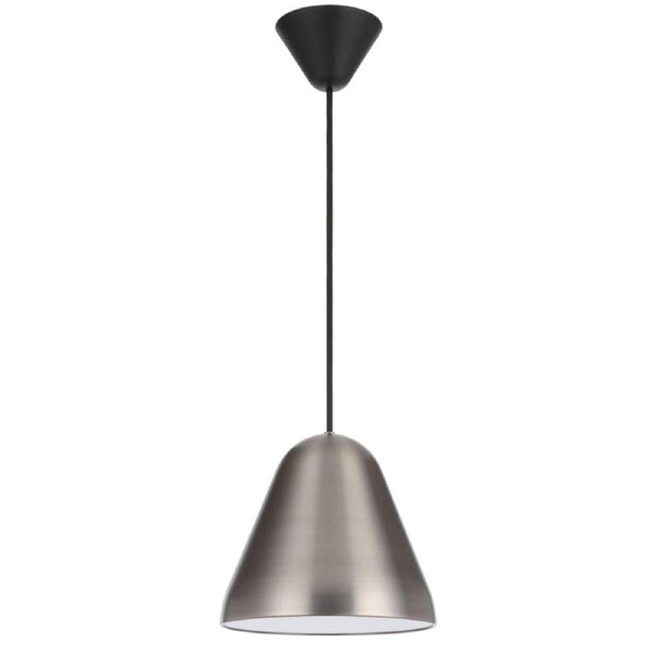 Hanami Modern Pendant Hanging Lamp Light Metal Plastic Nickel Black Satin