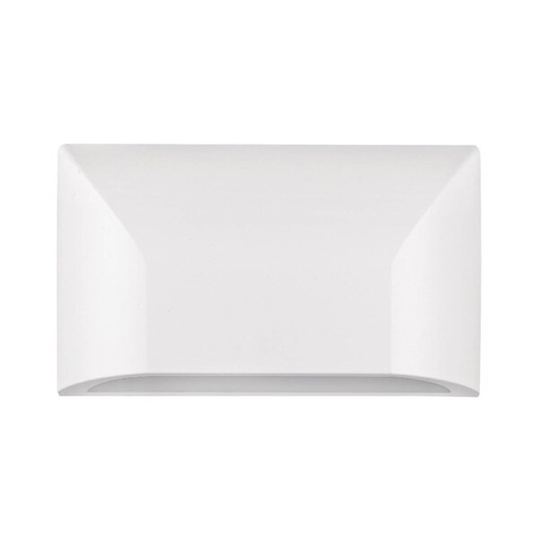 Bloc Modern Wall Lamp Light Polycarbonate White Opal