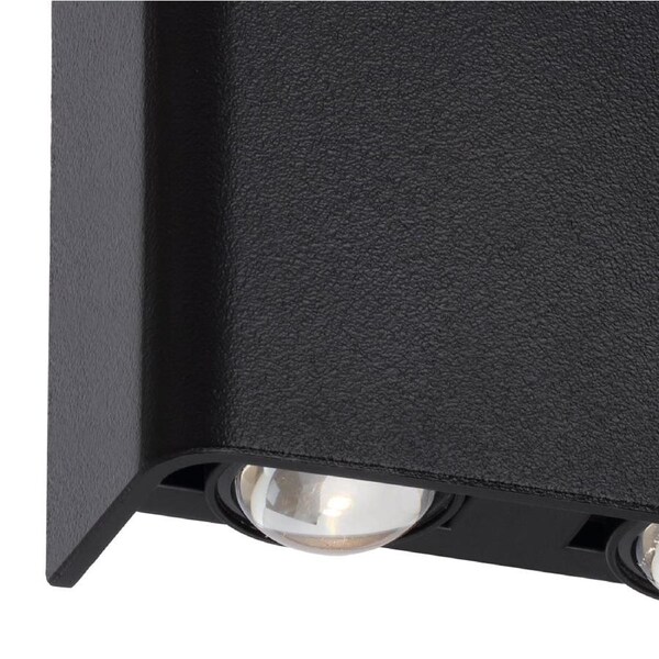 Eyvor Contemporary Wall Lamp Light Polycarbonate Black Sand