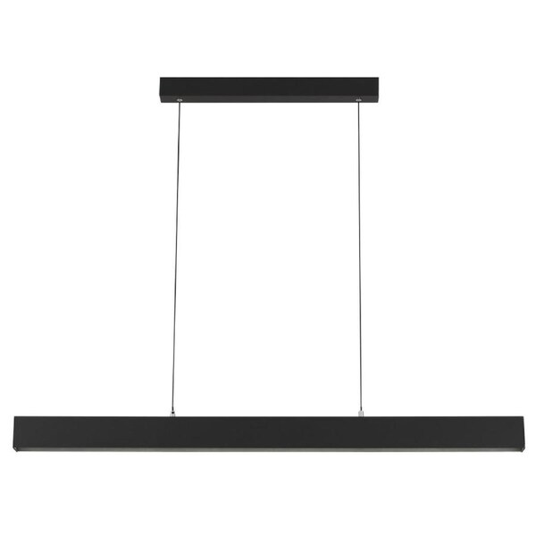 Navaro Modern Pendant Hanging Lamp Light Aluminium Polycarbonate Black Opal