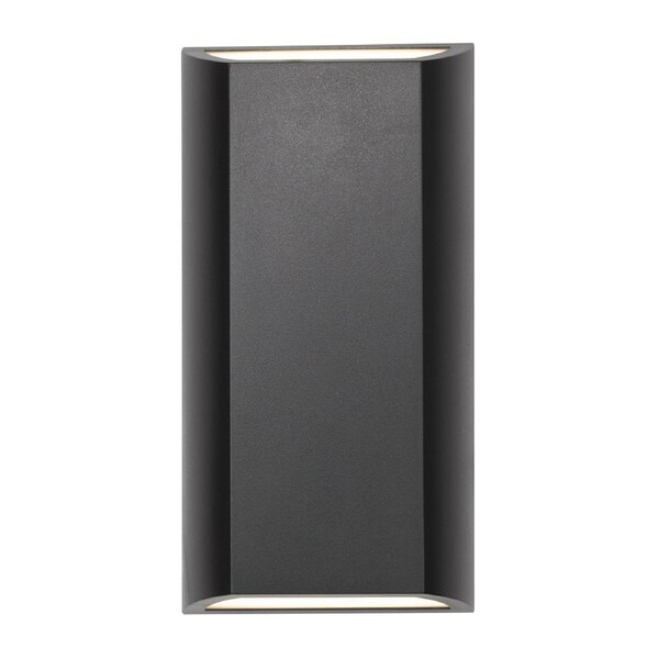Bloc Modern Wall Lamp Light Polycarbonate Black Opal