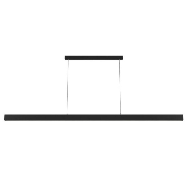Navaro Modern Pendant Hanging Lamp Light Aluminium Polycarbonate Black Opal