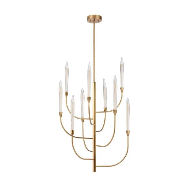 Archer Modern Pendant Hanging Lamp Light Metal Glass Antique Gold Gloss