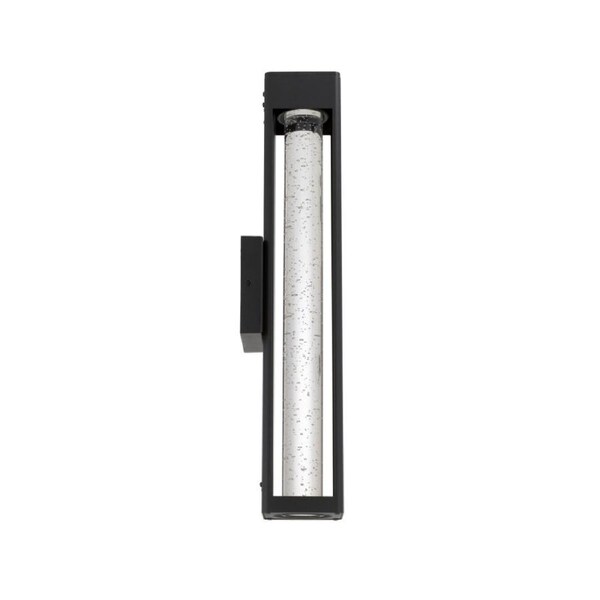 Hollis Modern Wall Lamp Light Aluminium Glass Black Sand