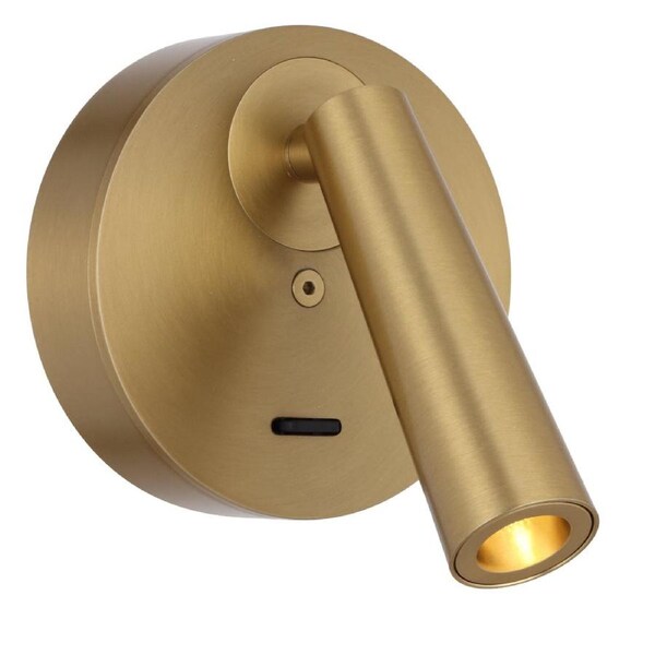 Lodan Industrial Wall Lamp Light Aluminium Brass Matte