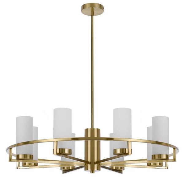 Eamon Modern Pendant Hanging Lamp Light Metal Glass Brass Opal Matt