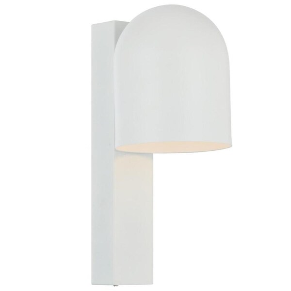 Echo Contemporary Wall Lamp Light Metal White Matte