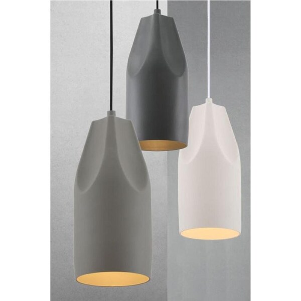 Forma Modern Pendant Hanging Lamp Light Aluminium White