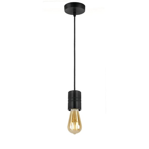 Lang Modern Pendant Hanging Lamp Light Metal Black