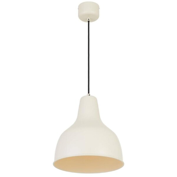Nesby Contemporary Pendant Hanging Lamp Light Metal Beige Satin