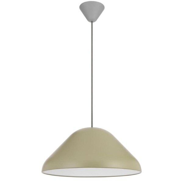 Hanami Modern Pendant Hanging Lamp Light Metal Plastic Green Grey Satin