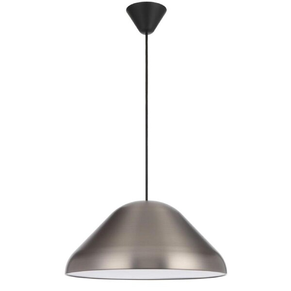 Hanami Modern Pendant Hanging Lamp Light Metal Plastic Nickel Black Satin