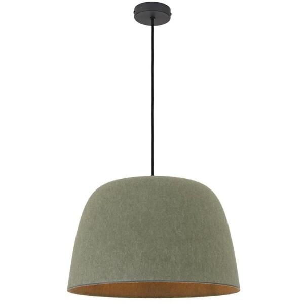 Malin Modern Pendant Hanging Lamp Light Felt Metal Green Matte
