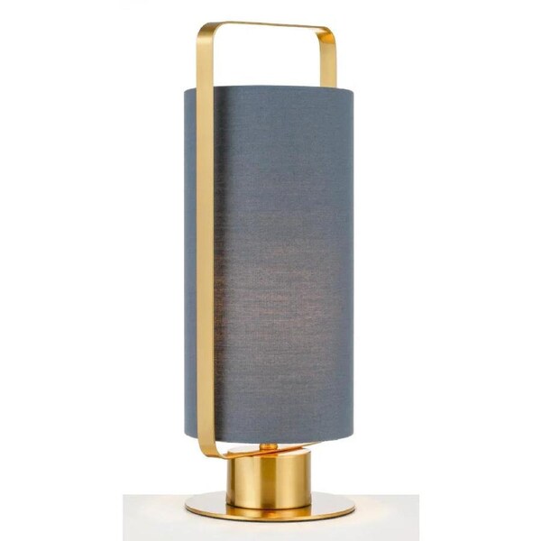 Orwel Modern Table Desk Lamp Light Metal Grey Antique Gold