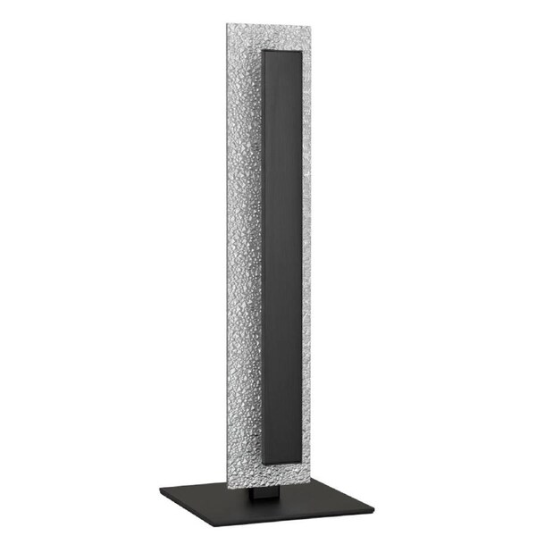 Serano Contemporary Table Desk Lamp Light Aluminium Acrylic Silver Black
