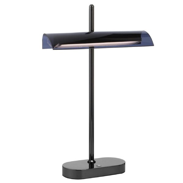 Lyman Modern Table Desk Lamp Light Metal Gun Metal Gloss