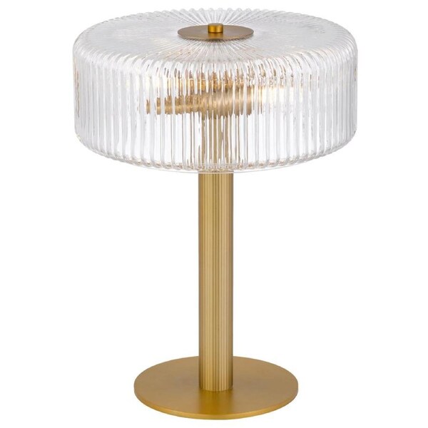 Brizo Industrial Table Desk Lamp Light Metal Glass Antique Brass Anodised