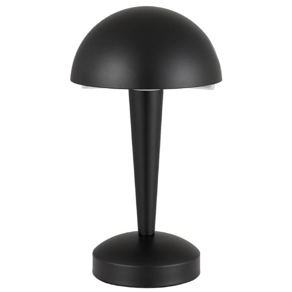 Mandel Contemporary Table Desk Lamp Light Metal Black Matte