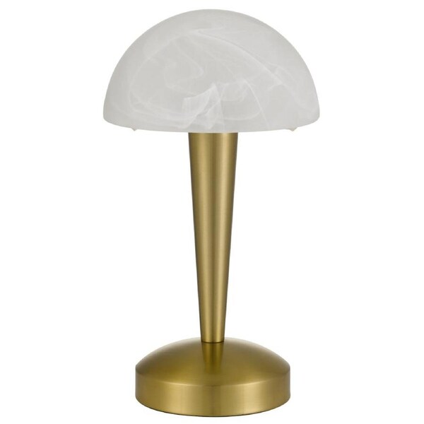 Mandel Contemporary Table Desk Lamp Light Metal Antique Gold Polished