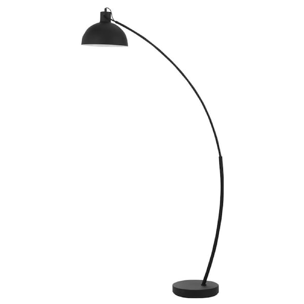 Beat Contemporary Standing Floor Lamp Light Metal Black Matte