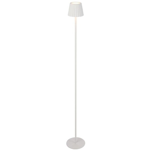 Mindy Modern Standing Floor Lamp Light Metal White Sand
