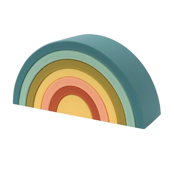 Silicone Rainbow Stacker - Blueberry