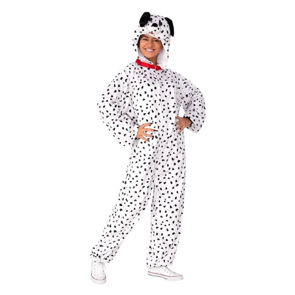 Rubies Dalmatian Furry One Piece Costume Dress Up Halloween Outfit L-XL